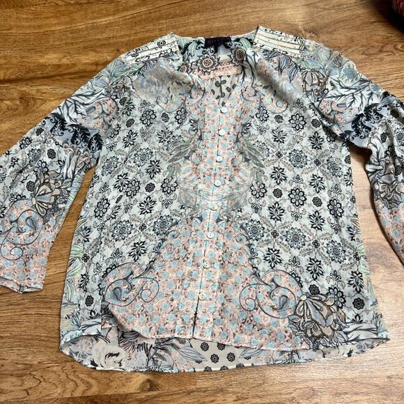 Hale Bob small silk top - Picture 3 of 10